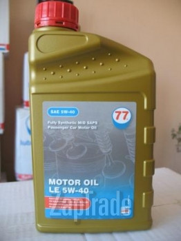 Купить моторное масло 77lubricants MOTOR OIL LE 5w-40,  в интернет-магазине в Луганске