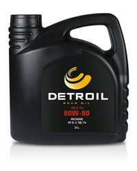 Купить трансмиссионное масло Detroil Трансмиссионное масло ТАД-17И 80W90, 3л, в интернет-магазине в Луганске
